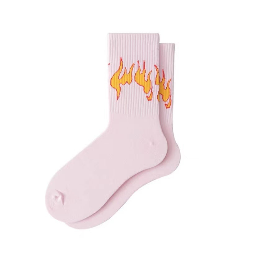 Chaussettes de Flamme Hommes et femmes Coton pur
