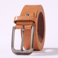 Ceinture en cuir casual homme avec une boucle d'épingle pour pantalons