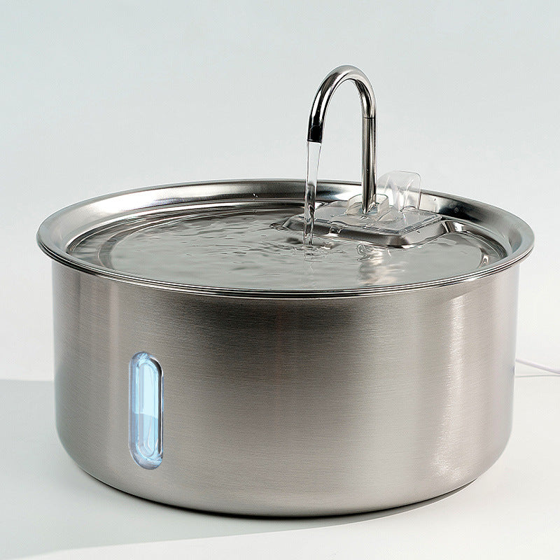 Distributeur d'eau pour animaux de compagnie en acier inoxydable