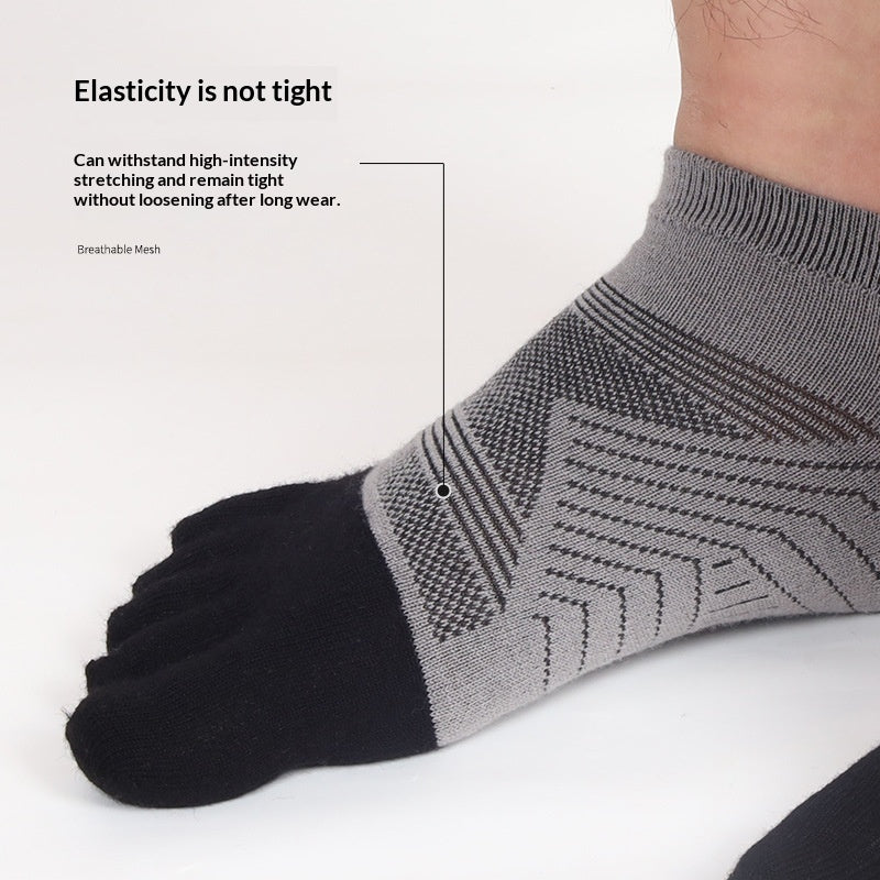 AutomneHiver Épaisseur homme Laine Chaussettes à cinq doigts
