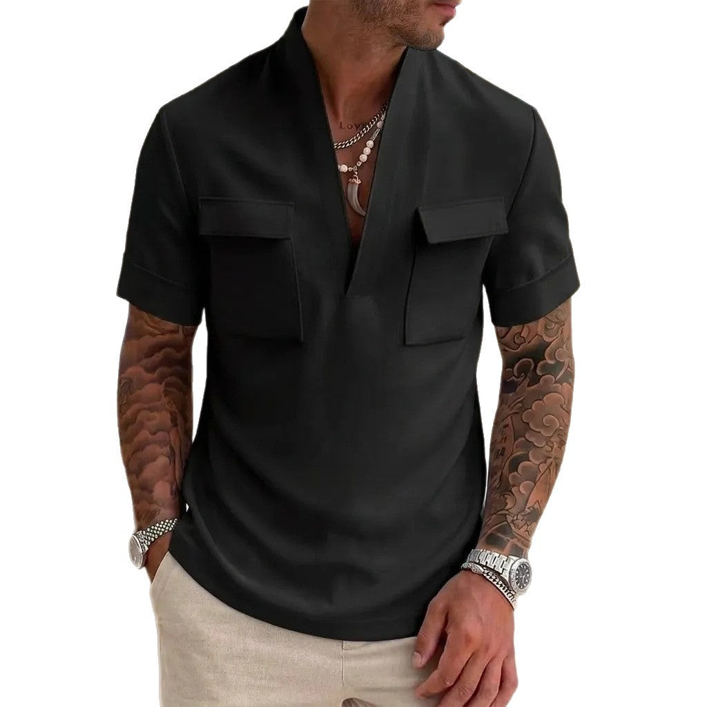Chemise de base pour hommes occasionnels