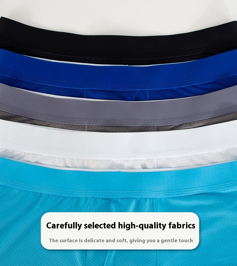 Boxers allongés hommes Respirant Mesh Sous-vêtements Sports