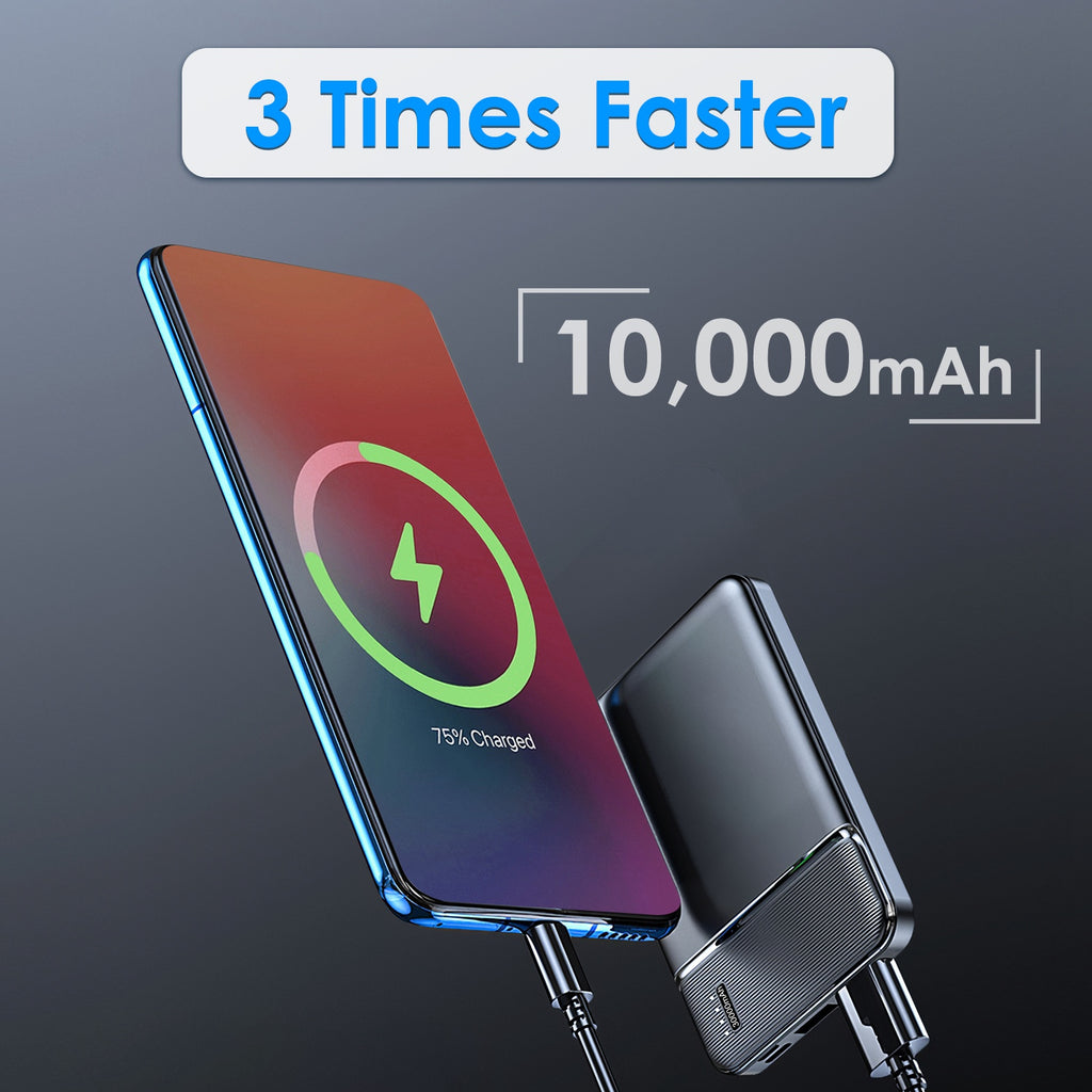 1Pc 30000mAh 20000mAh 1W MAh Chargeur d'alimentation rapide avec 1 câble USB pour IOS