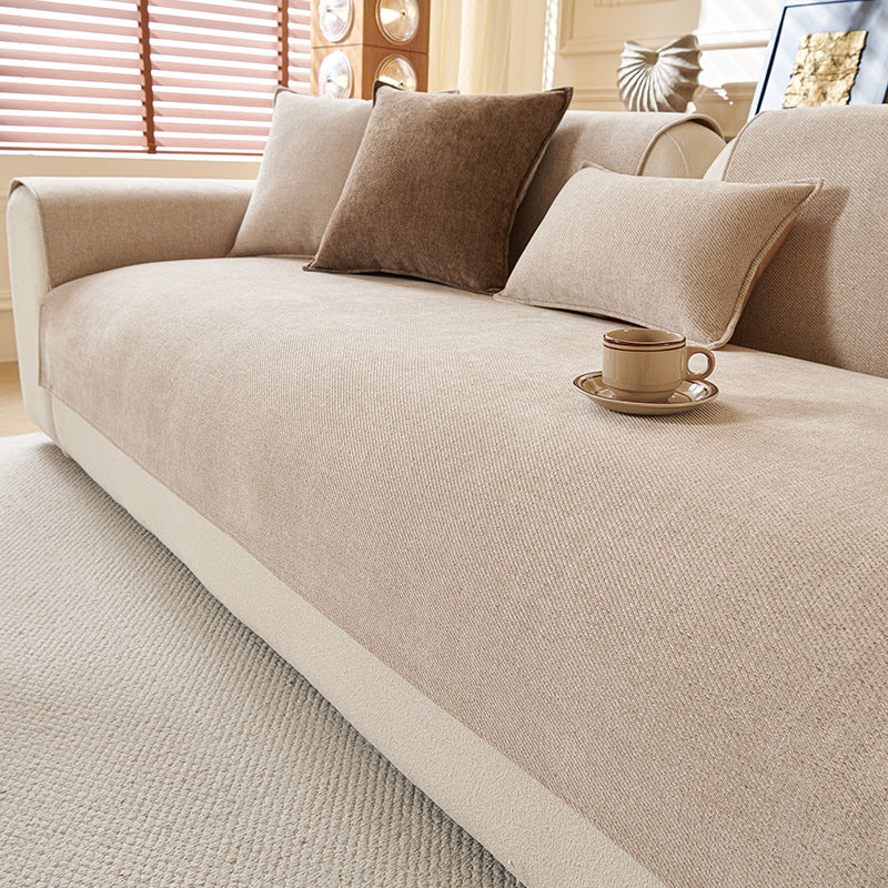 Couvercle de coussin de siège Chenille minimaliste à la mode
