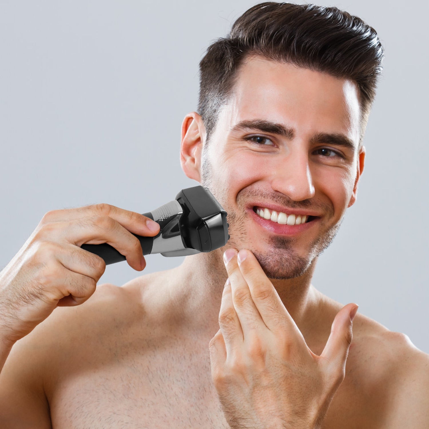 Rasoir électrique 5-Blade pour les hommes Bard à barbe humide et sèche Trimmer P
