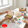 Set d'artisanat de coffre de 80 pièces avec 8 couleurs de modelage de l'argile