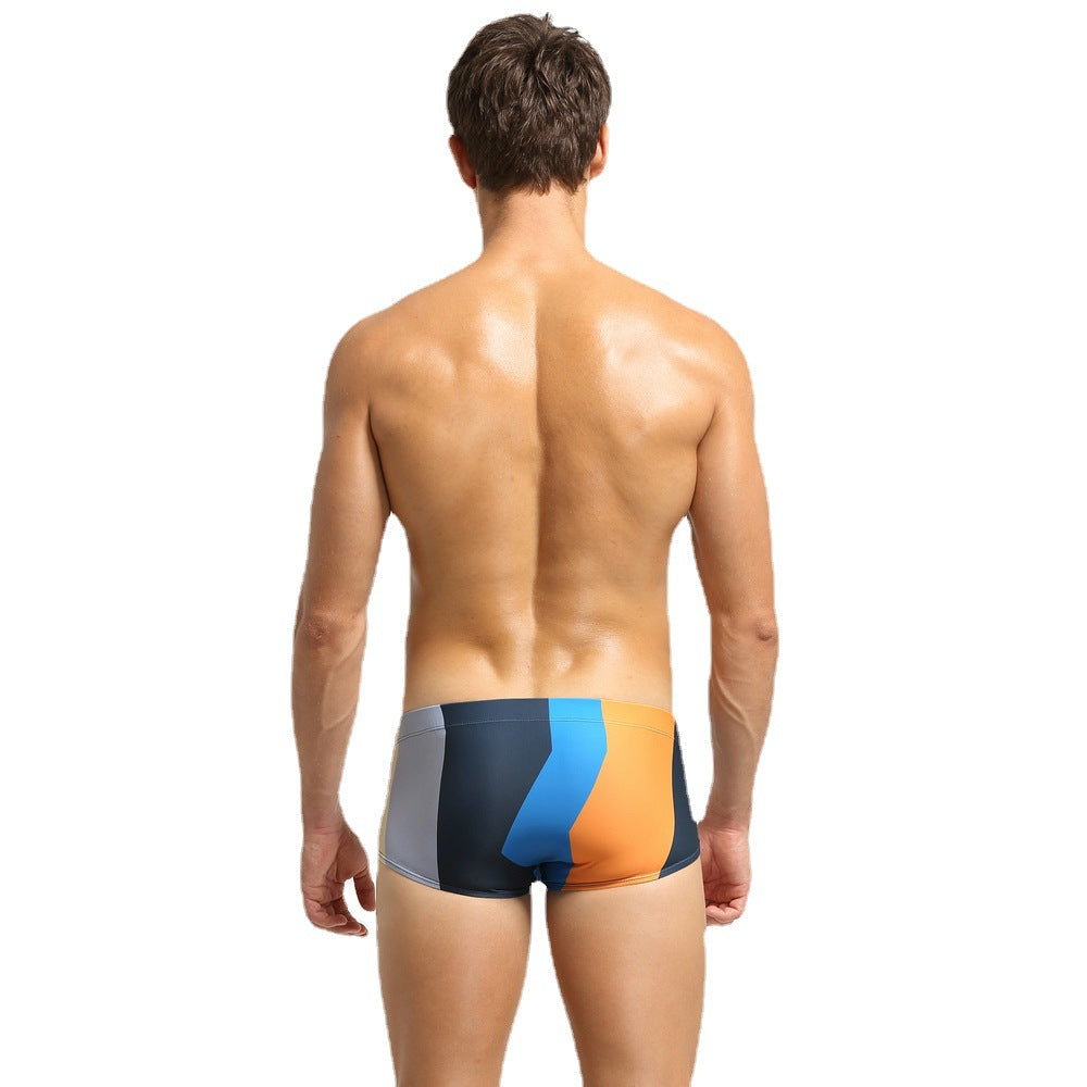 Tide de basse taille hommes de la couleur de mode Match court boxer Trunks
