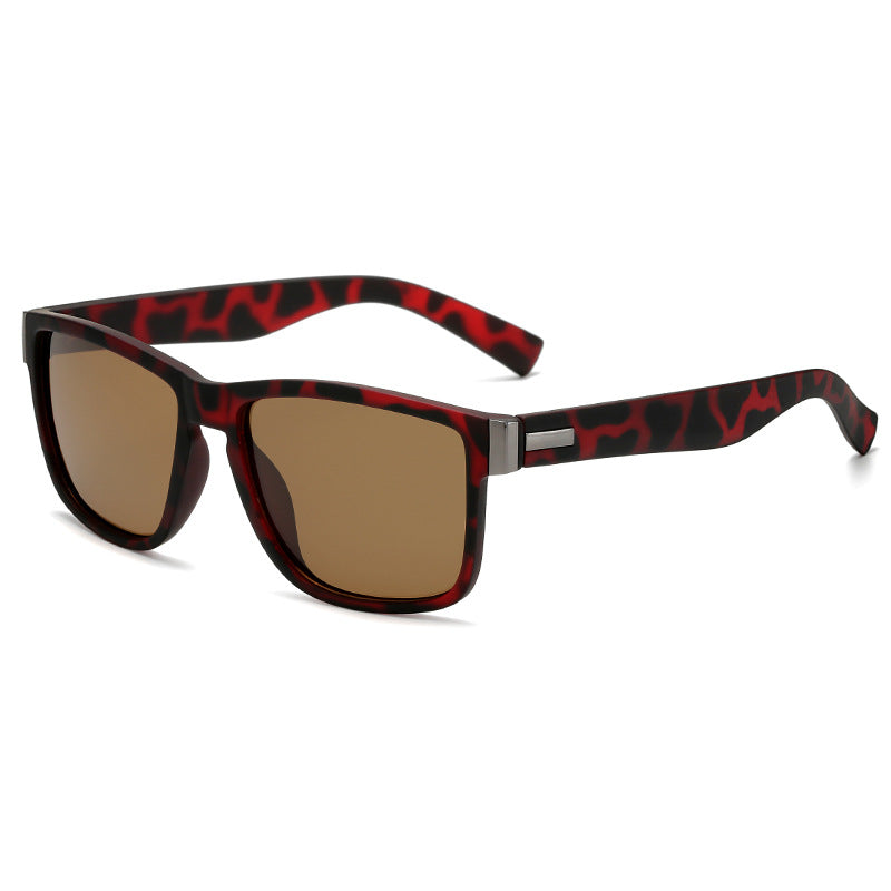 Lunettes de soleil de style boîte pour hommes