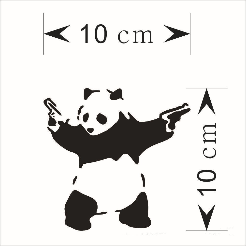 Autocollant sport extérieur panda voiture