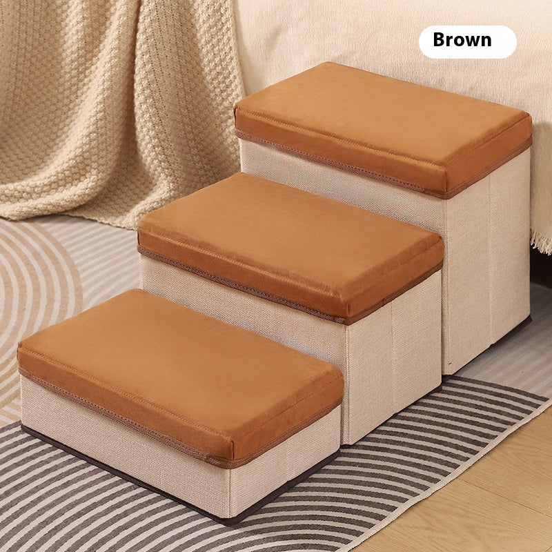 Escaliers pour animaux de compagnie Étapes Troisième niveau Épaisseur pliable Échelle pour chien non glissante