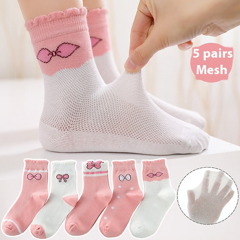 Chaussettes courtes en couleur solide pour enfants