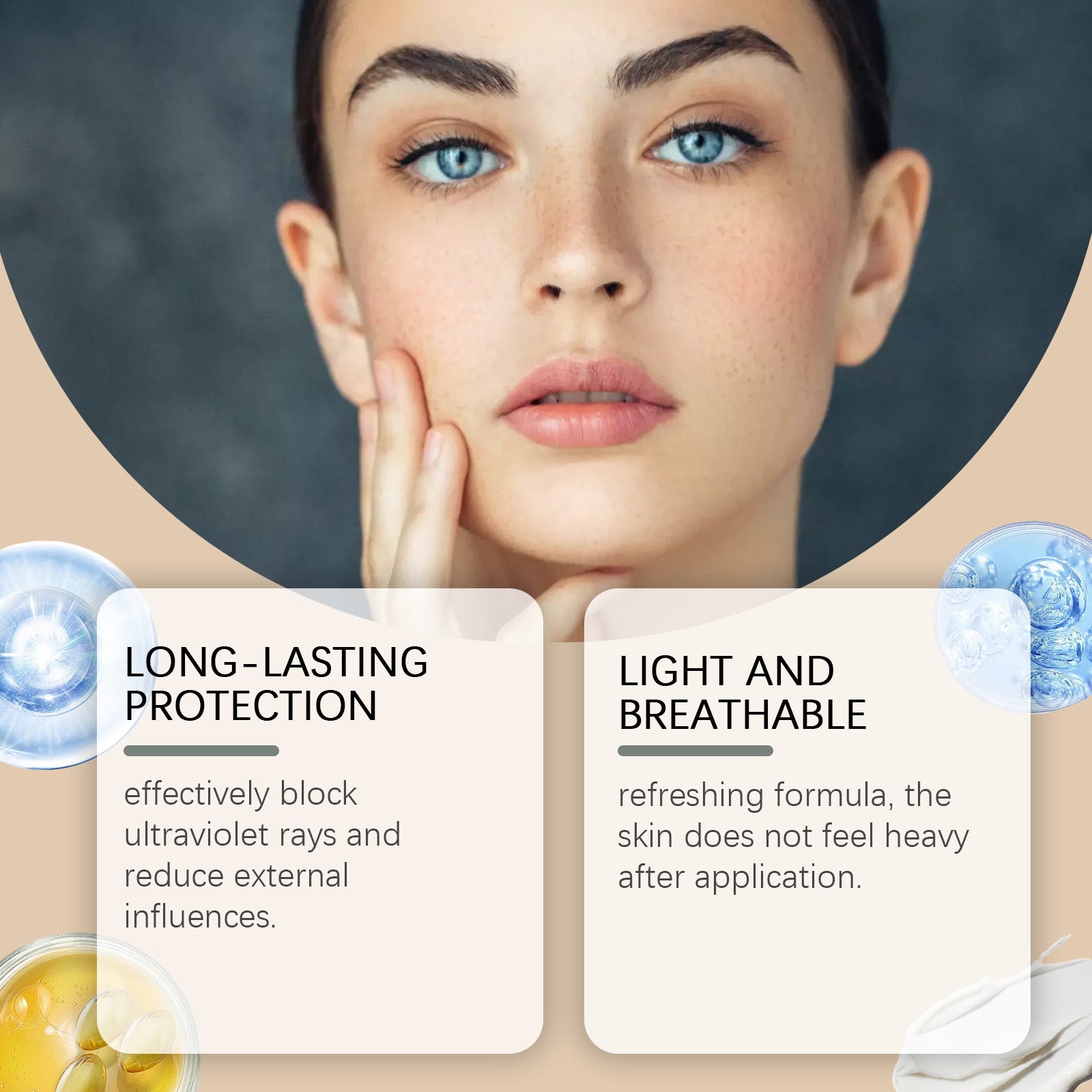 Crème de protection contre la lumière du beurre