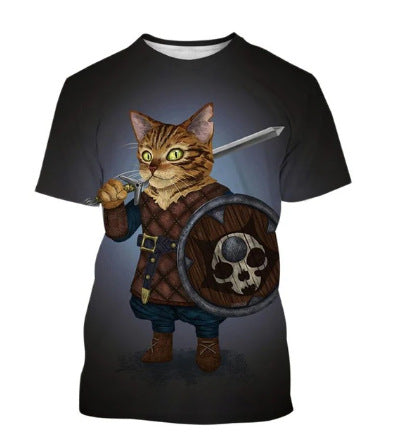 T-shirt homme 3D animal imprimé