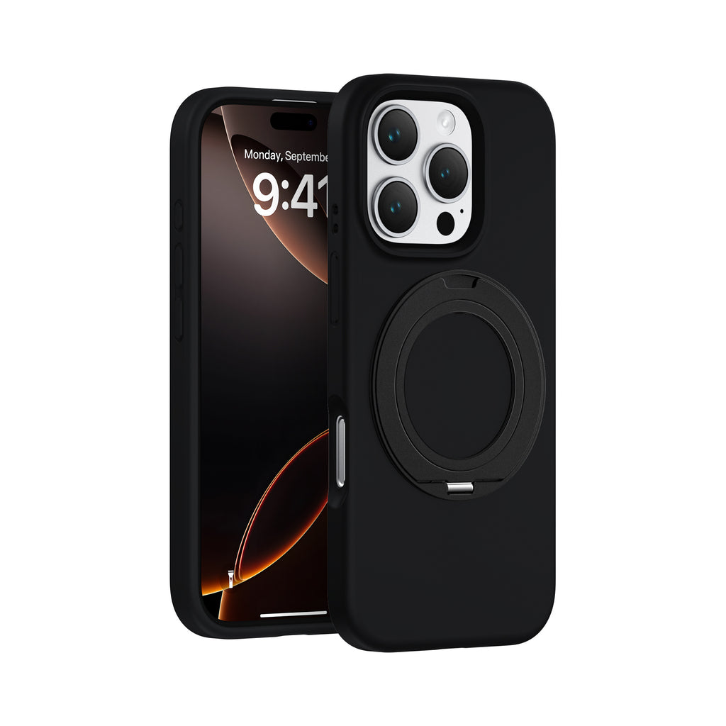 Boîtier de téléphone rotatif magnétique en silicone liquide