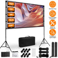 100inch/120inch Options Projecteur écran avec support 16:9 4K HD arrière avant sans ride Por