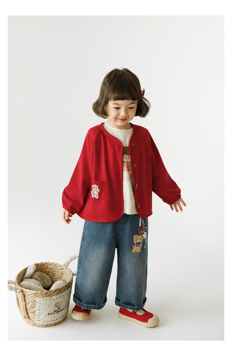 Enfants Double face en coton doux en coton doux et respirant