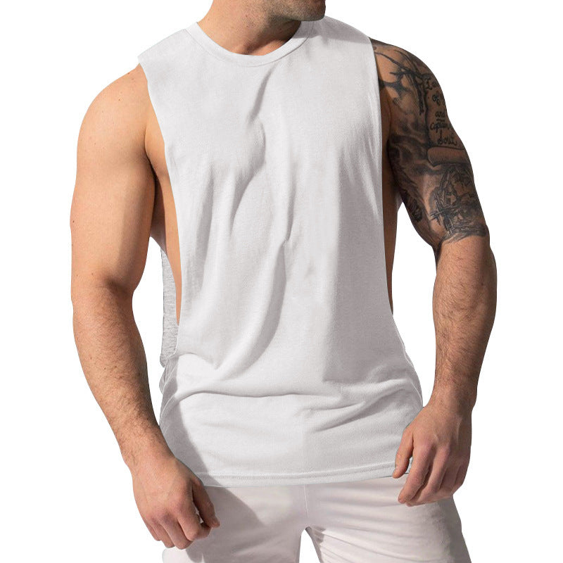 La vente chaude 11-Color Fitness Muscle Hommes Sexy Summer Sports Casual Solid Couleur Sans manches