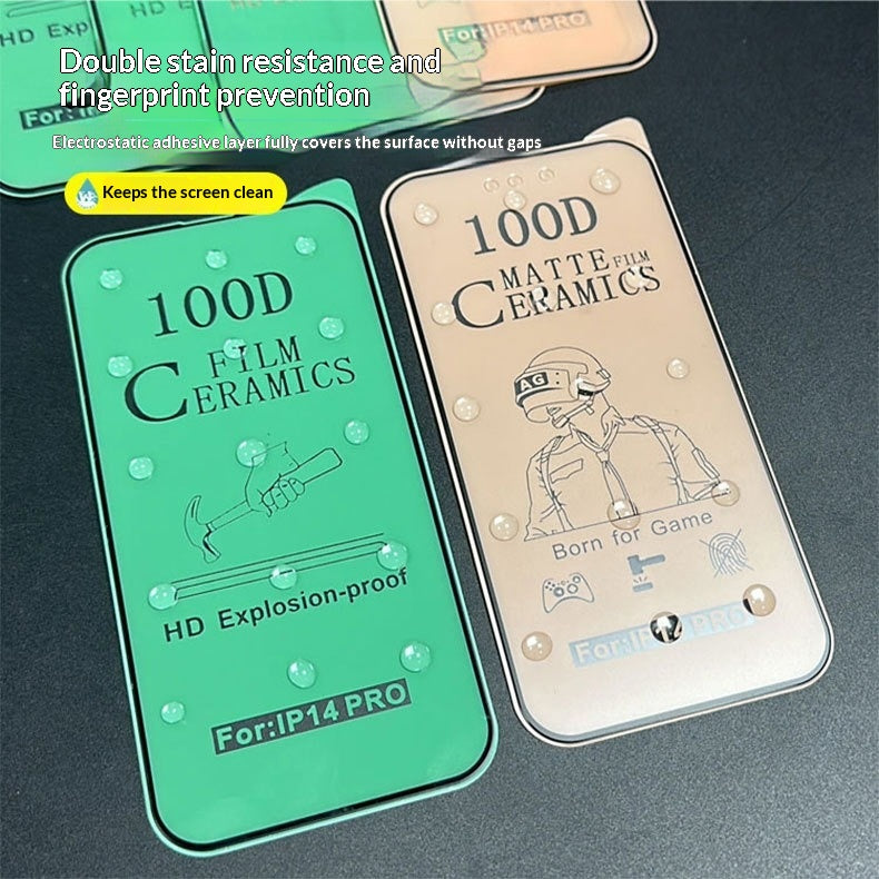 Film de protection souple plein écran pour téléphones avec revêtement en céramique diamant