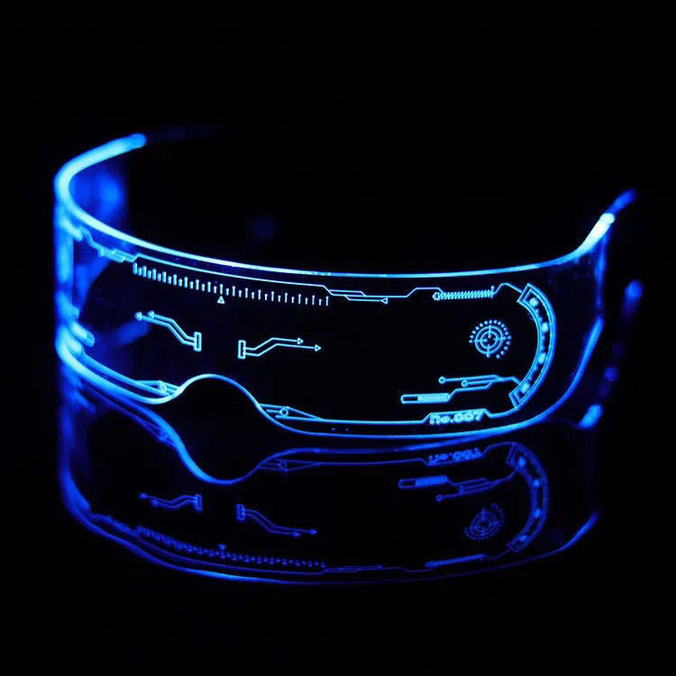 Technologie Verres lumineux pour la nuit d'équitation Voyage anticollision Lumineux