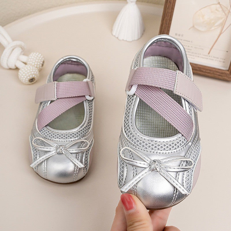 Printemps et automne Chaussures en cuir pour filles peu profondes