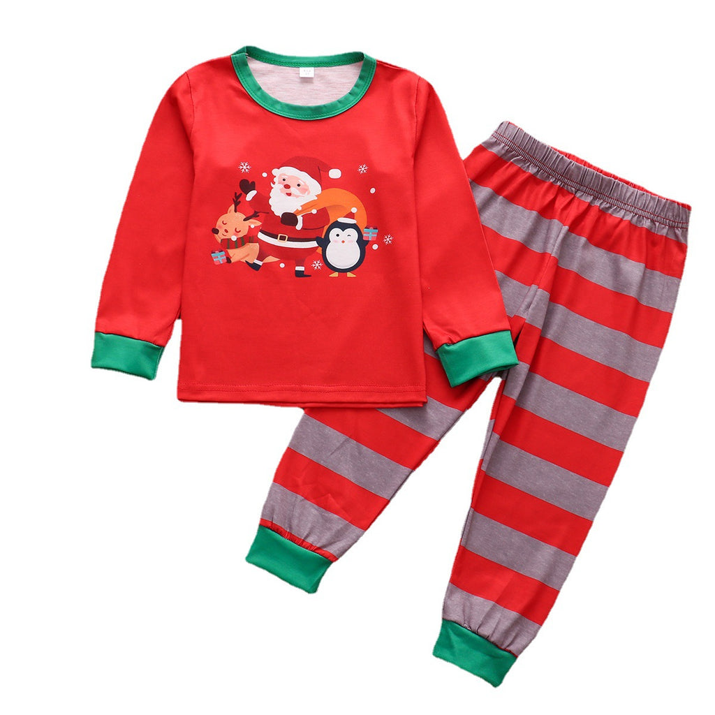 Caricature Noël Imprimer Costumes de maison parent-enfant