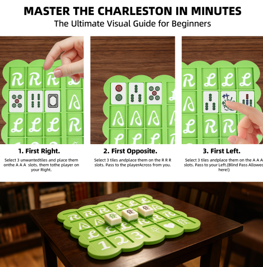 Conseil de pratique américain Mahjong Charleston