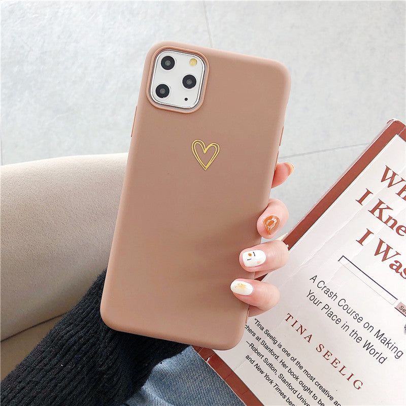 Étui de téléphone d'amour peint à la main