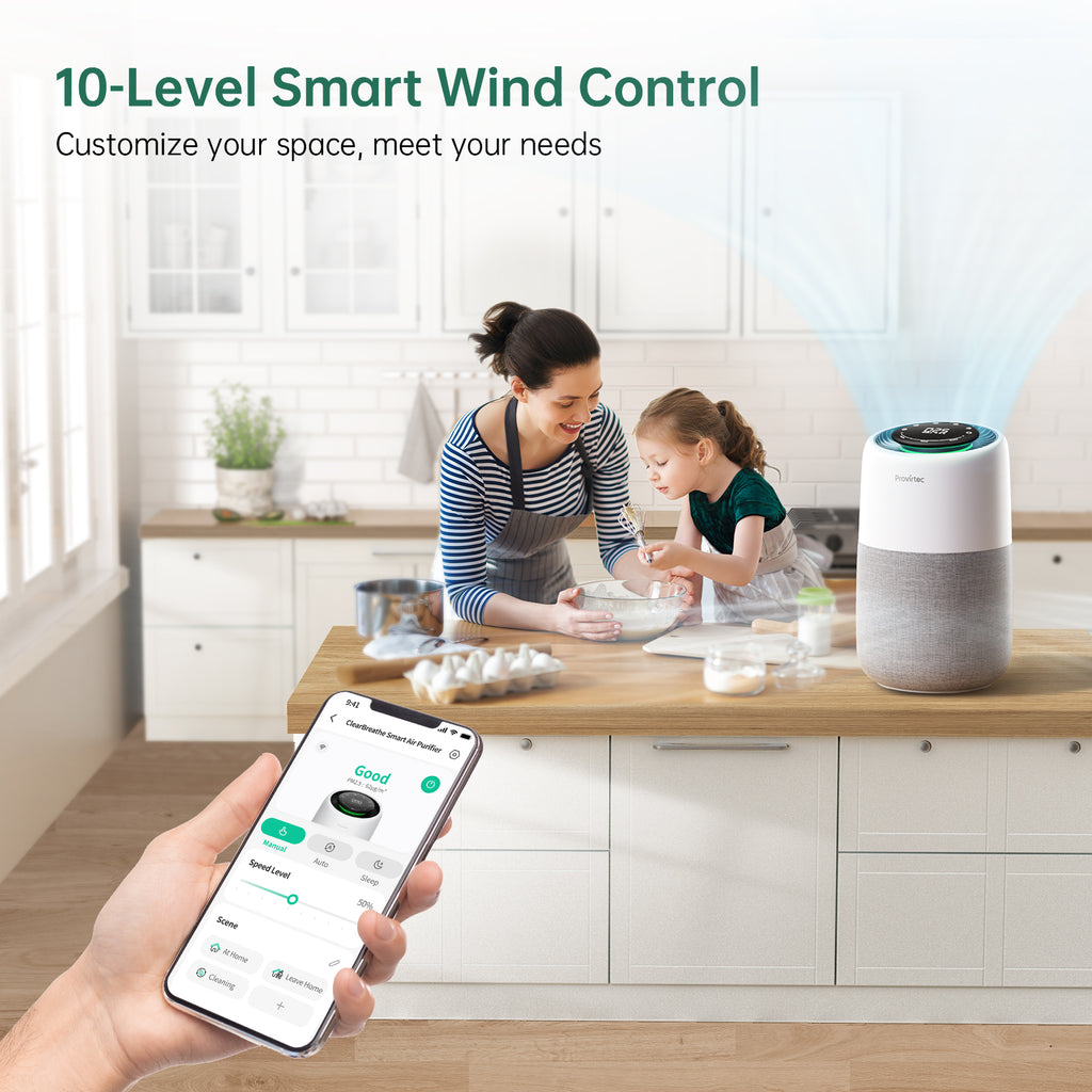 Air Purifer pour la maison Allergies et animaux de compagnie Hai Fumers dans la chambre Pet Ai Purifer Acte amélioré