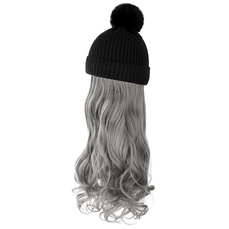 Chapeau de laine d'automne et d'hiver amovible