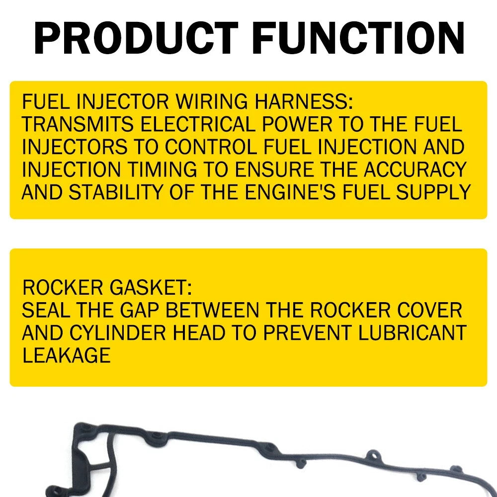 AMR6103 Câblage de l'injecteur de carburant Loom et joint Rocker pour Land Rover Defender Td5
