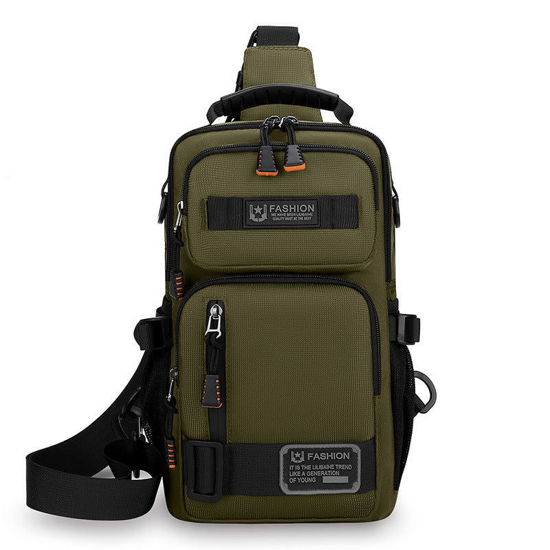 Sac de poitrine pour hommes Grande capacité personnalisée Trendy Portable Epaule