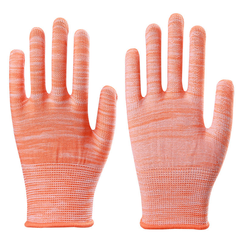 Protection du travail Gants de sécurité en nylon coloré PU