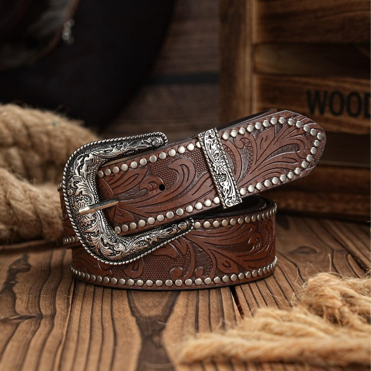 Ceinture rétro Western Cowboy pour femmes