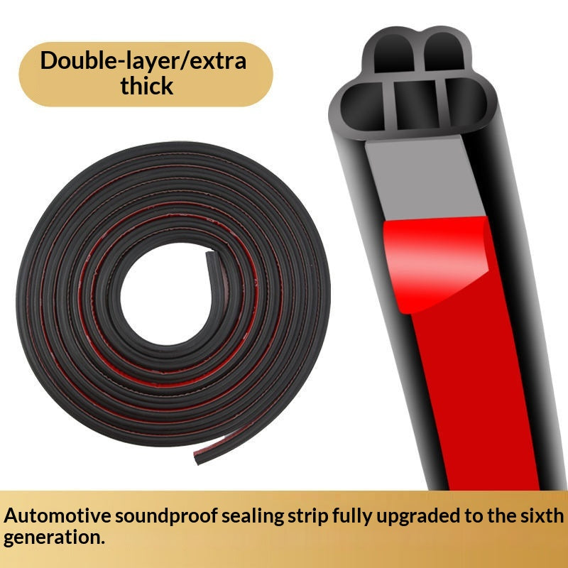 Automobile Double couche Insonorisation Joint de porte épaissé Universal Fit