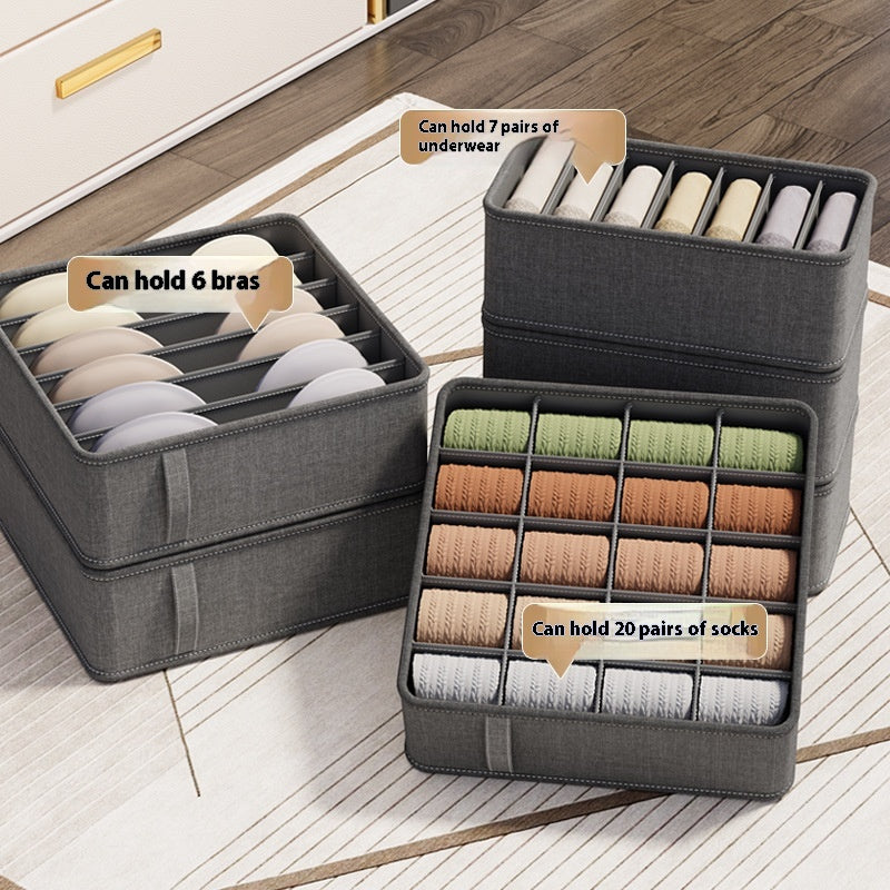 Maison multifonctionnelle Sous-vêtements Boîte de rangement Sous-vêtements Chambre Compartiment de tiroir