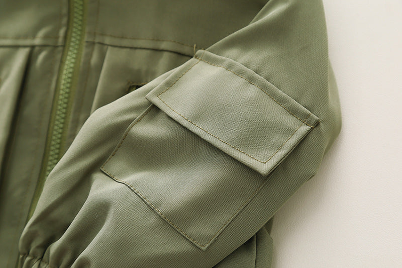 Veste d'outillage pour enfants en peluche