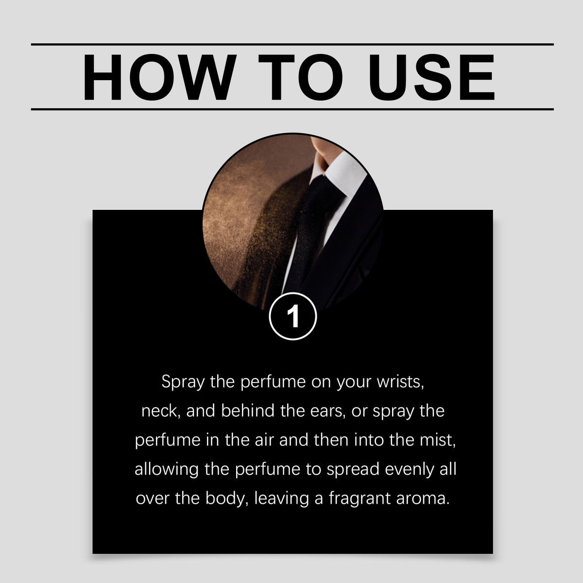 Parfum pour hommes ambrés