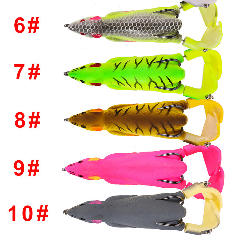 Lure Mouse Thunder Frog Snakehead se spécialise dans la destruction de la surface de l'eau Dragging Fake Bait