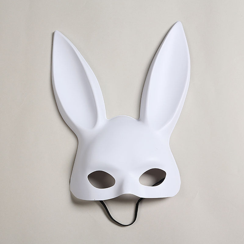 Décoration de fête Masque en peluche fille de lapin d'Halloween
