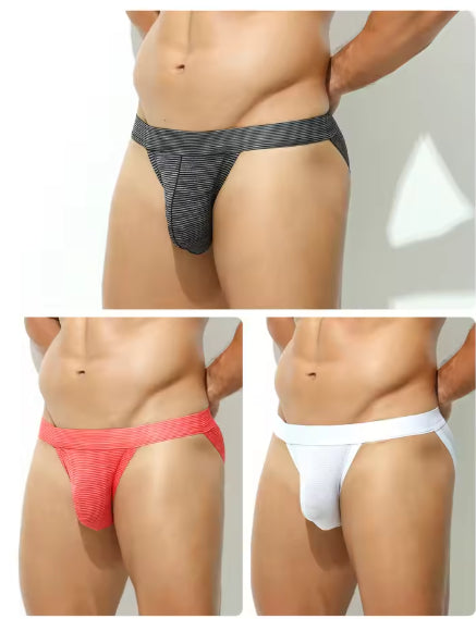 Les slips haute coupe pour hommes montrent les sous-vêtements sexy du Triangle Big Nylon