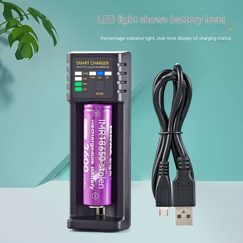 18650 Chargeur 4 Slot USB Lithium Ion 37V Batterie Aani-mh 12V Batterie à courant élevé 2A Charg