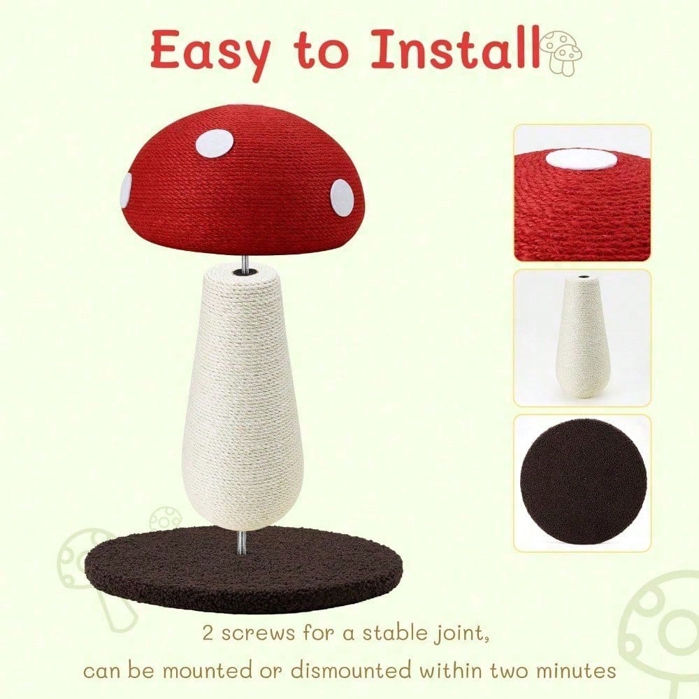 Mushroom Cat Scratching Post Design unique