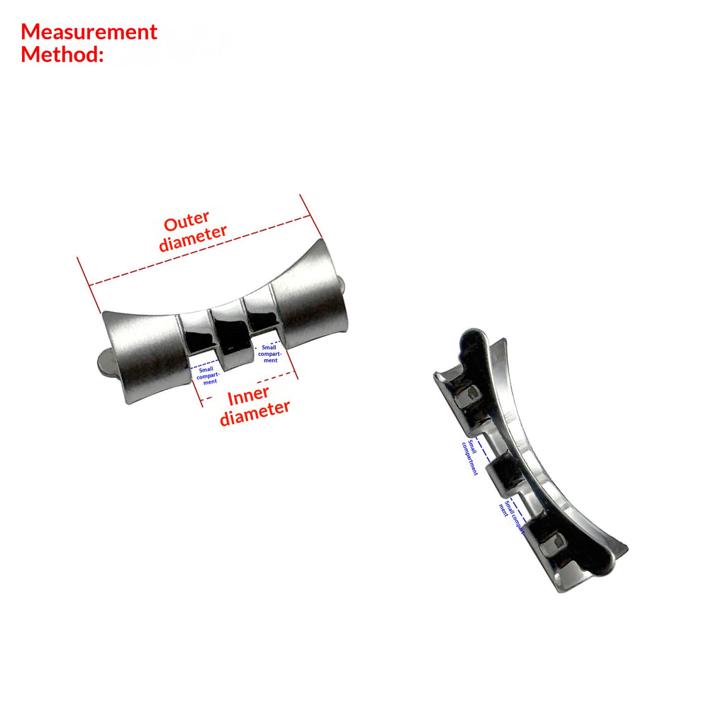 Adaptateur de bracelet de montre en acier inoxydable Courbé-Edge