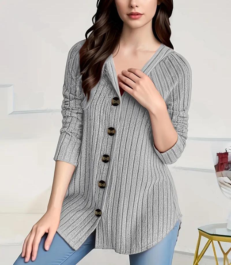 Manteau en laine à manches longues pour femmes