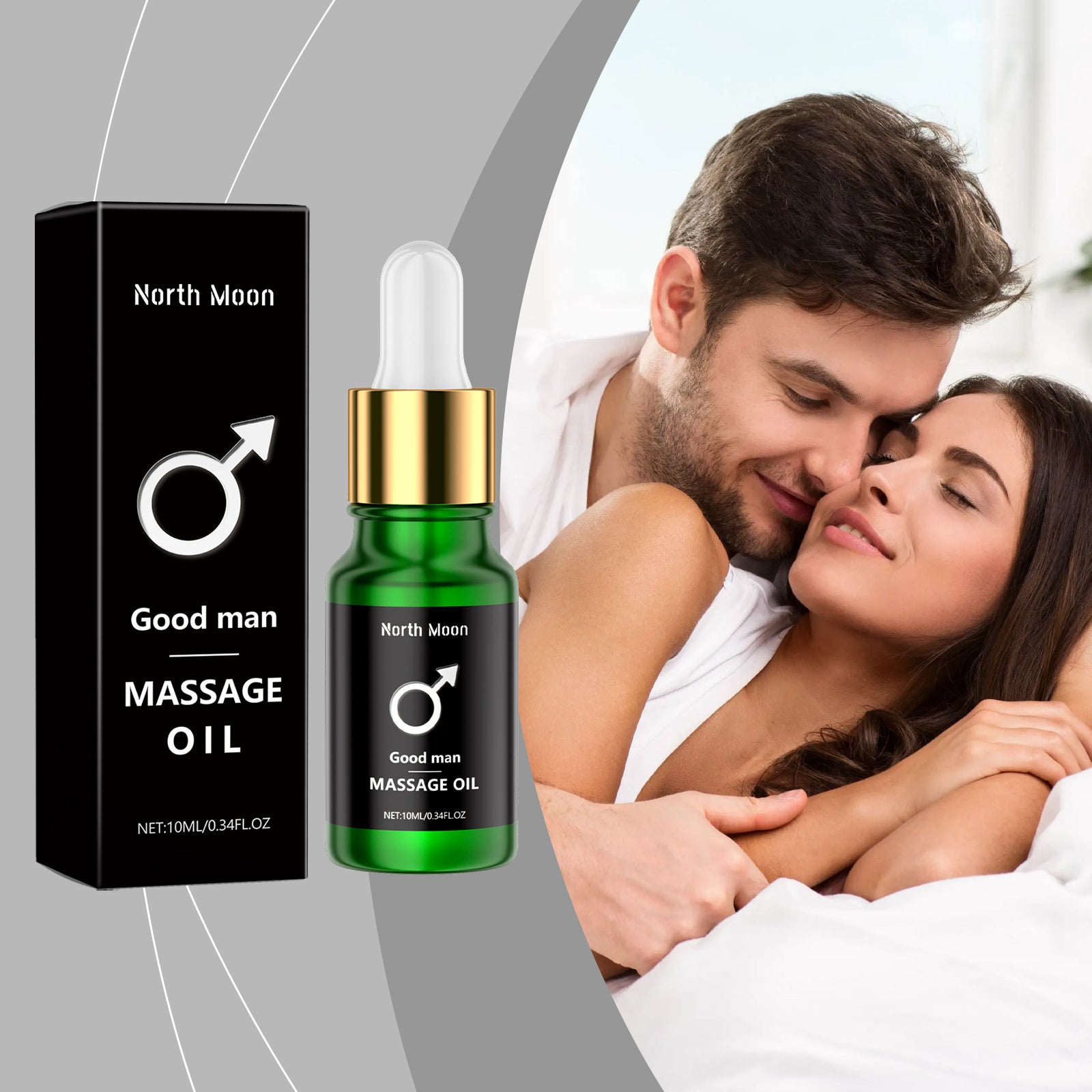 Huile de massage pour hommes 1010ml-boîte