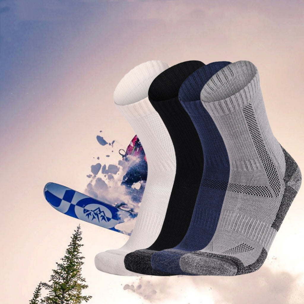 Chaussettes à neige en cachemire athlétique à ski chaud pour hommes
