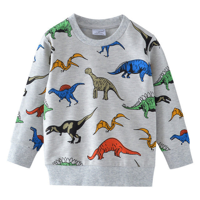 Jumping Meters Arrivée Sweatshirts de dessin animé pour garçons filles Cl