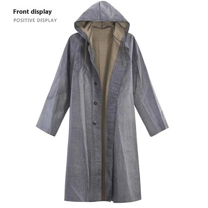 Raincoat Long Full Body Rainproof Adulte Une pièce Homme Une pièce imperméable Raincoat