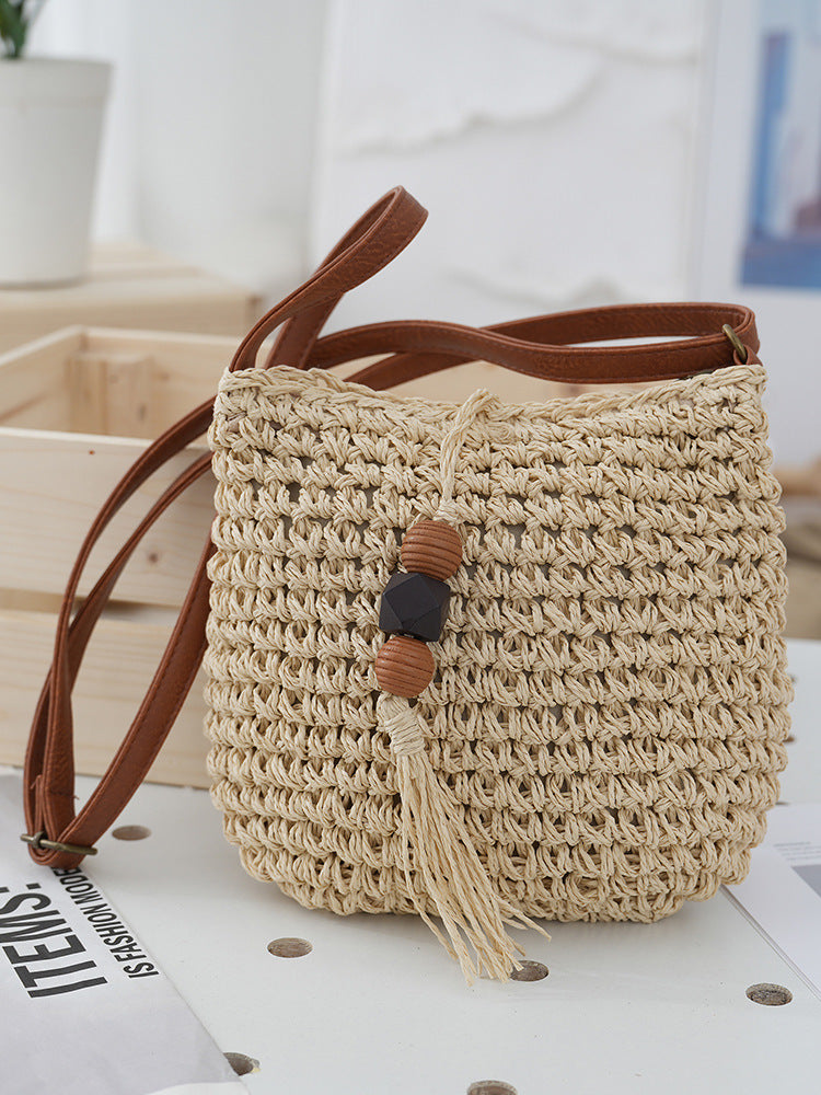 Sac à bandoulière de plage fait main pour femmes dans un style ethnique
