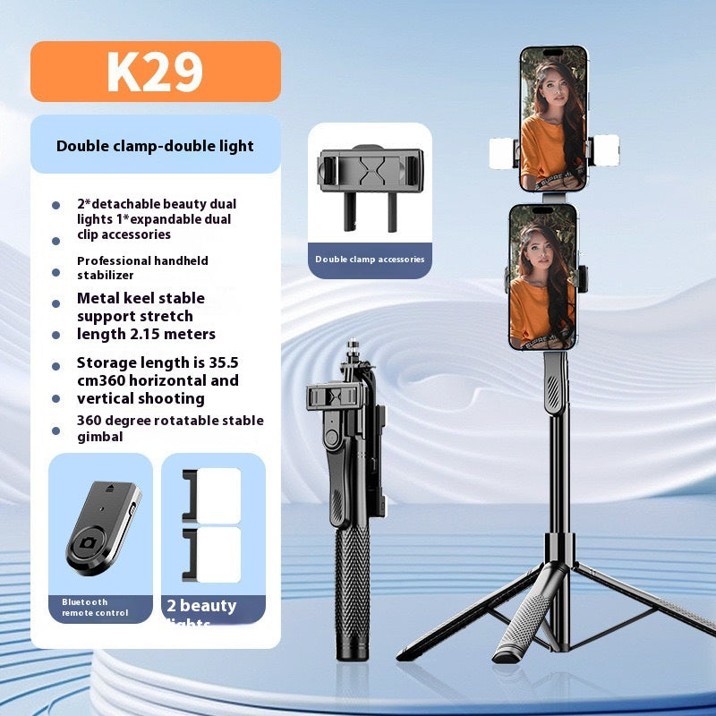 Téléphone portable Bluetooth Selfie Stick Stabilizer Sol Stand